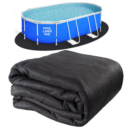 Swimline Hydrotools Above Ground Oval Liner Pad, Pool Protector Mat, 15 x 30 Ft