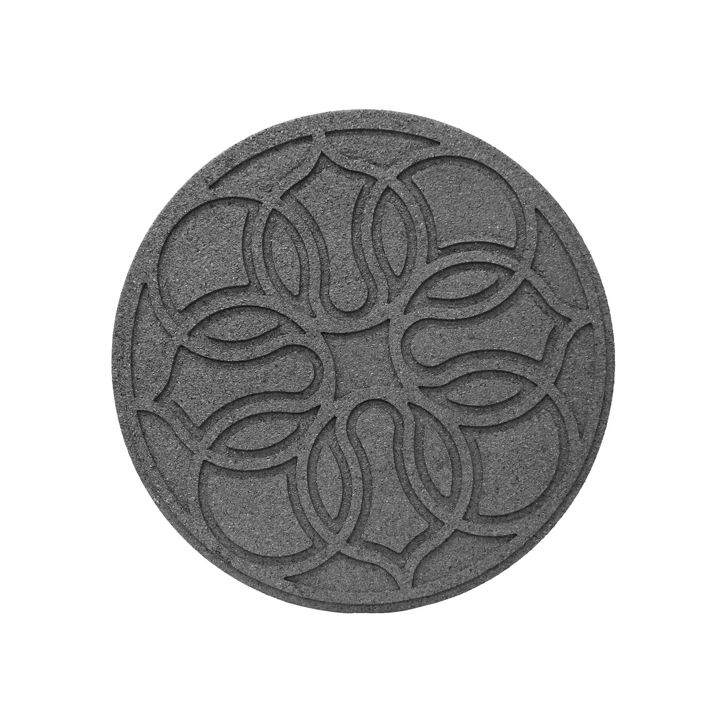 Garden Central 4 Pack 18" x 18" Pendant Round Decorative Stepping Stones, Grey