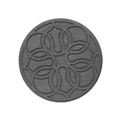 Garden Central 4 Pack 18" x 18" Pendant Round Decorative Stepping Stones, Grey