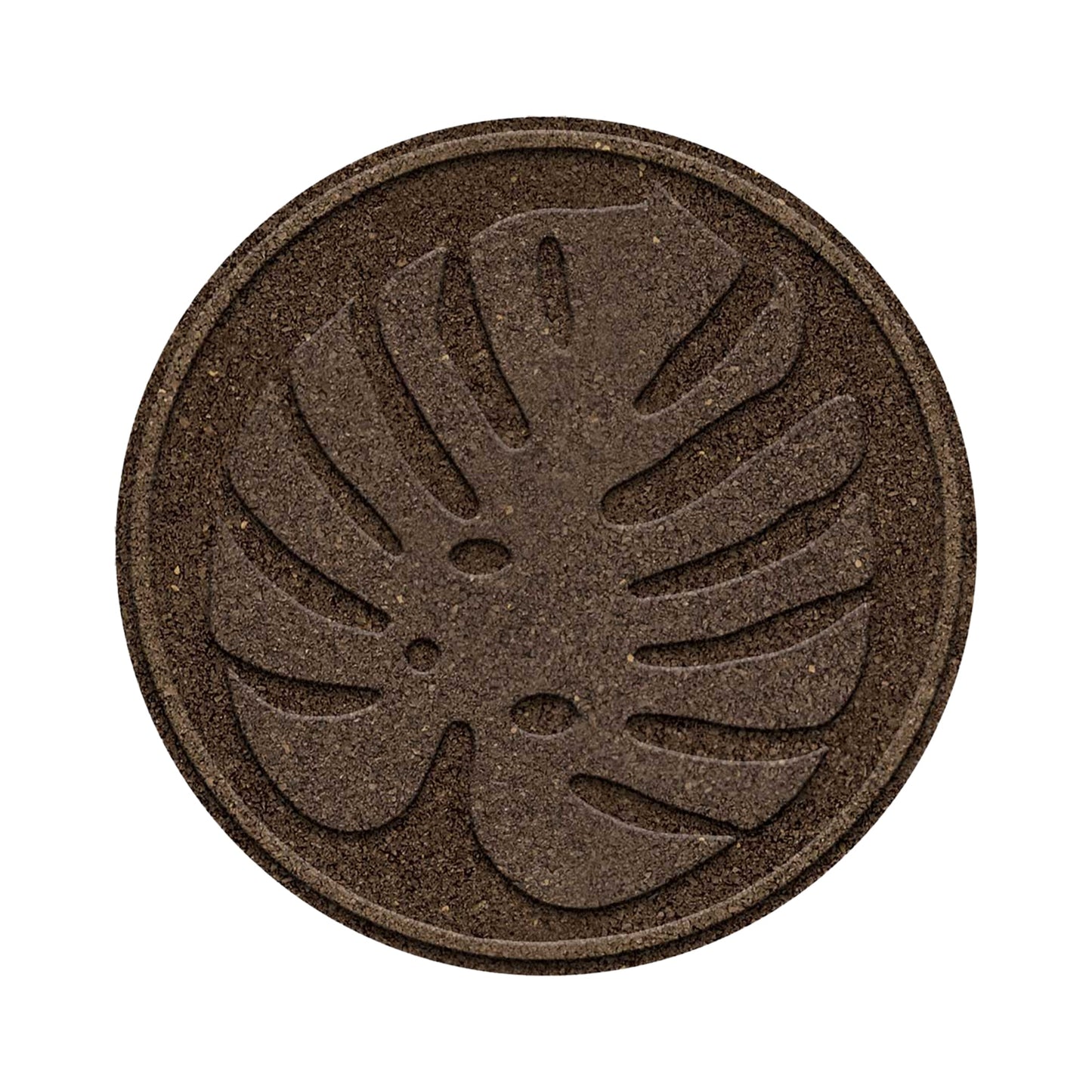 Garden Central 4 Pack 18" x 18" Tropical Leaf Decorative Stepping Stones, Brown
