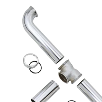 Master Plumber 2 Bowl Center Outlet Drain with Chrome Plated Brass for Sinks