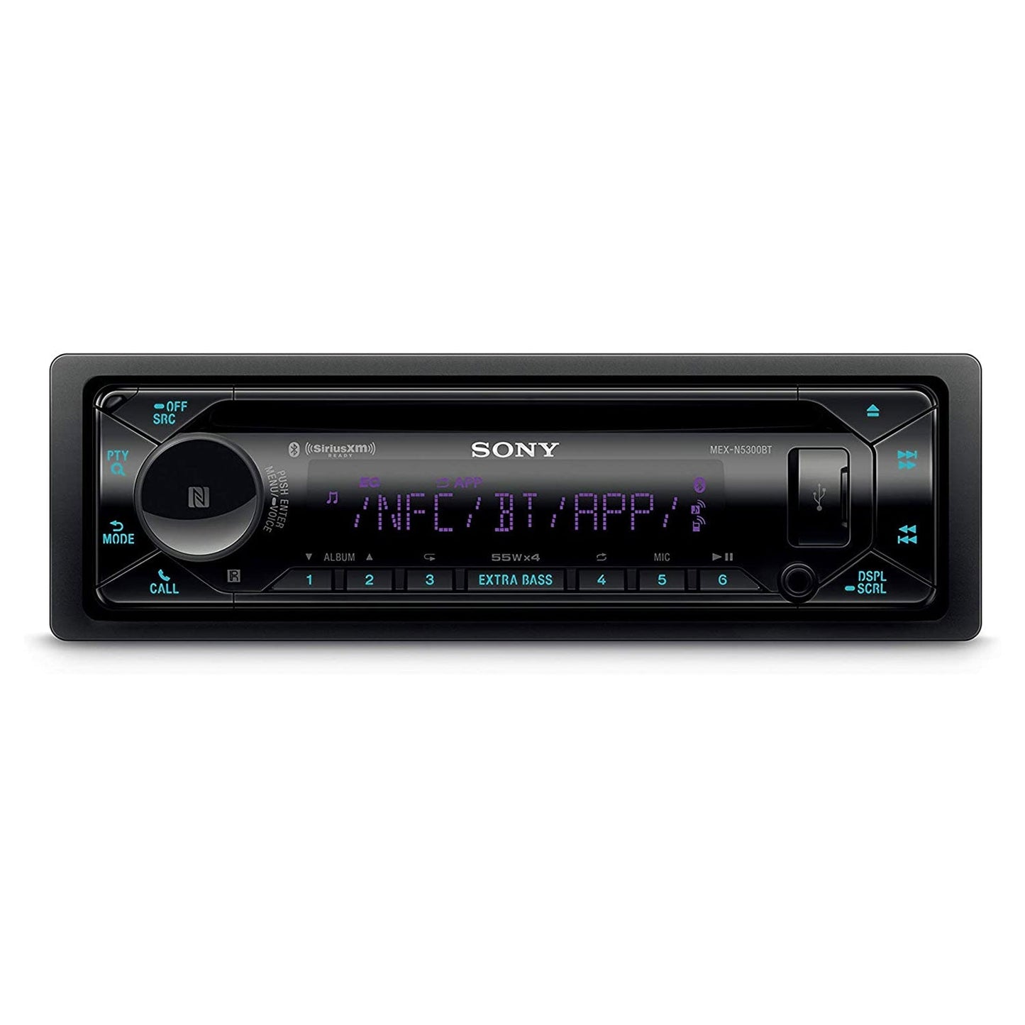 Sony MEXN5300BT Single DIN Car Audio CD Player Stereo Receiver with Bluetooth - Find Fresh Goods