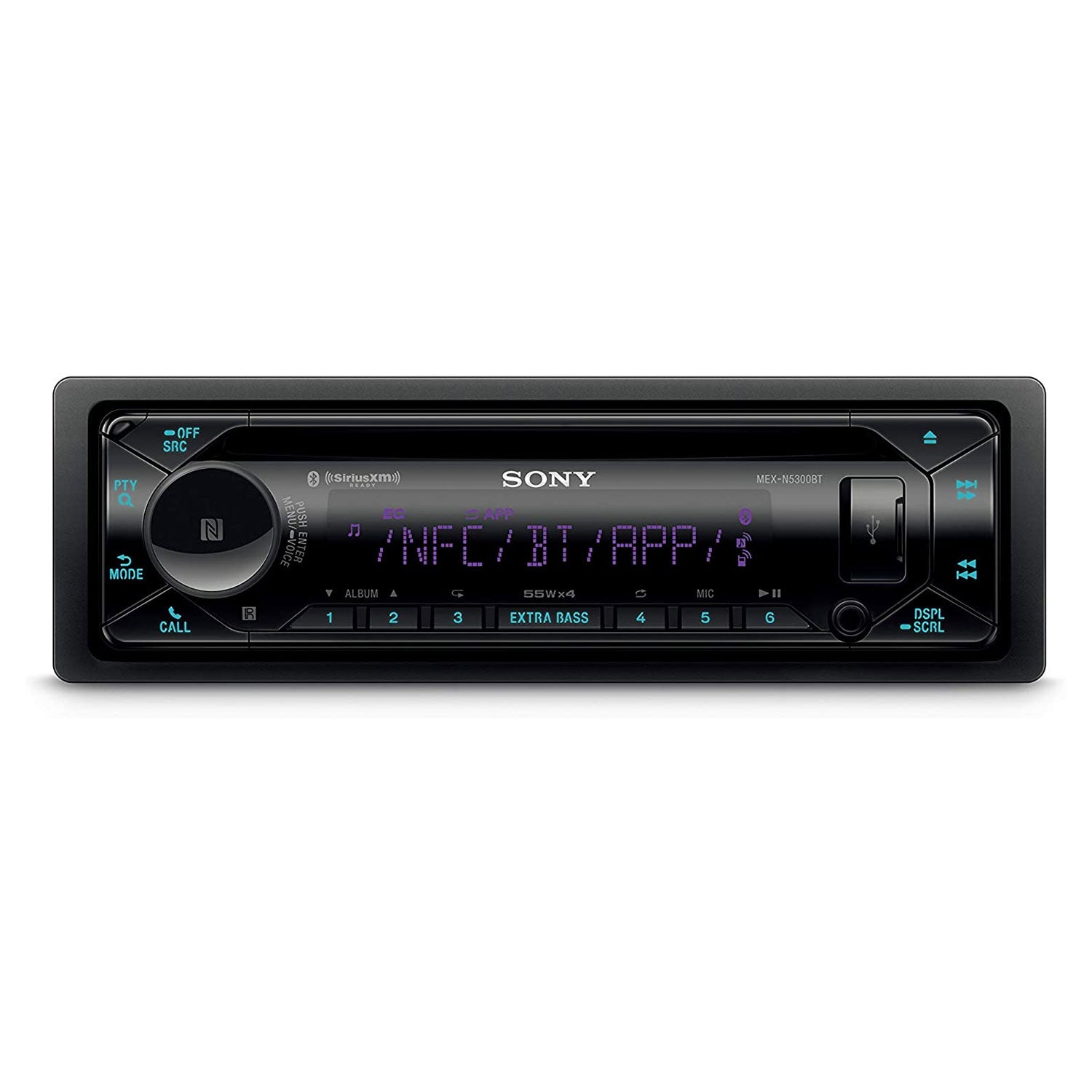 Sony MEXN5300BT Single DIN Car Audio CD Player Stereo Receiver with Bluetooth - Find Fresh Goods
