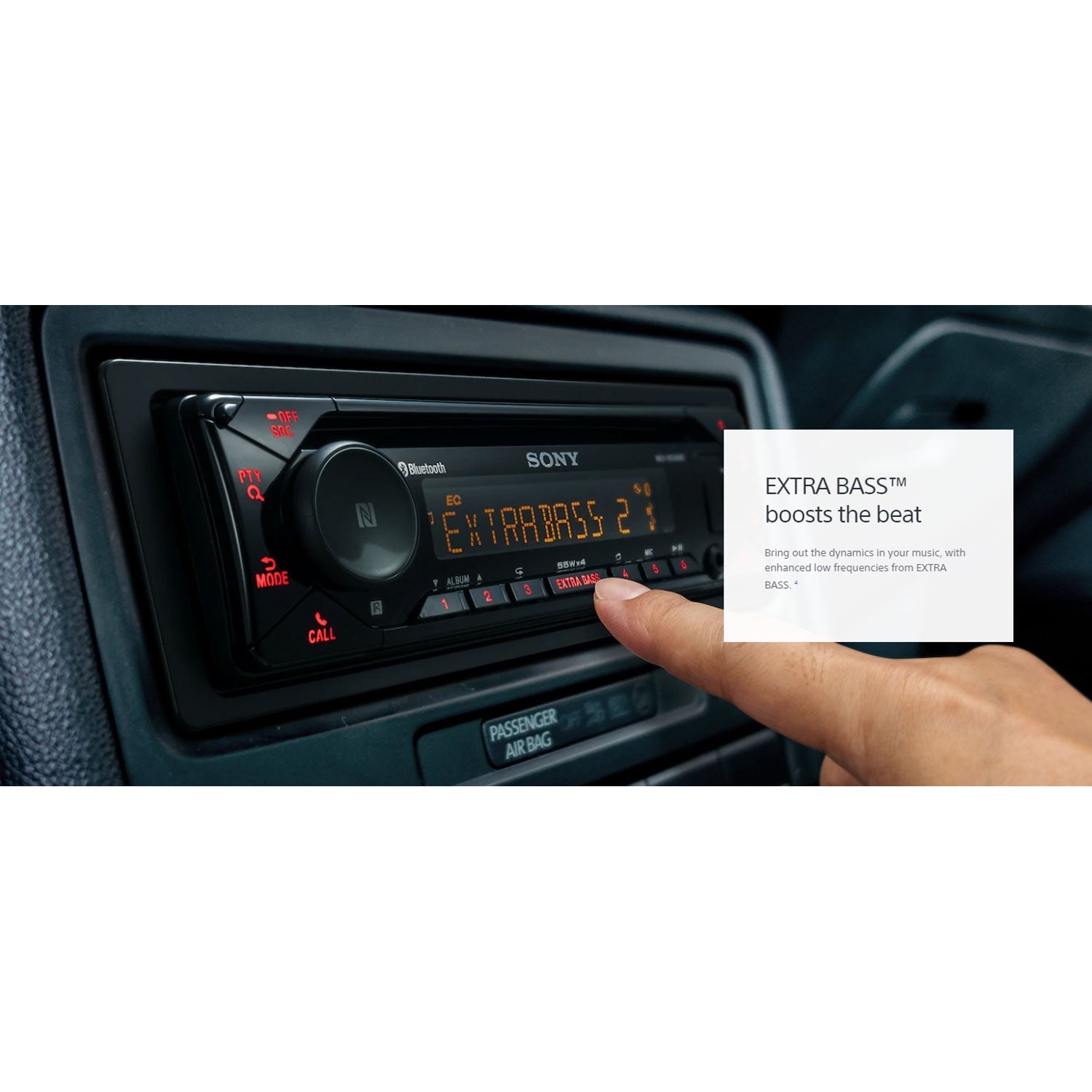 Sony MEXN5300BT Single DIN Car Audio CD Player Stereo Receiver with Bluetooth - Find Fresh Goods