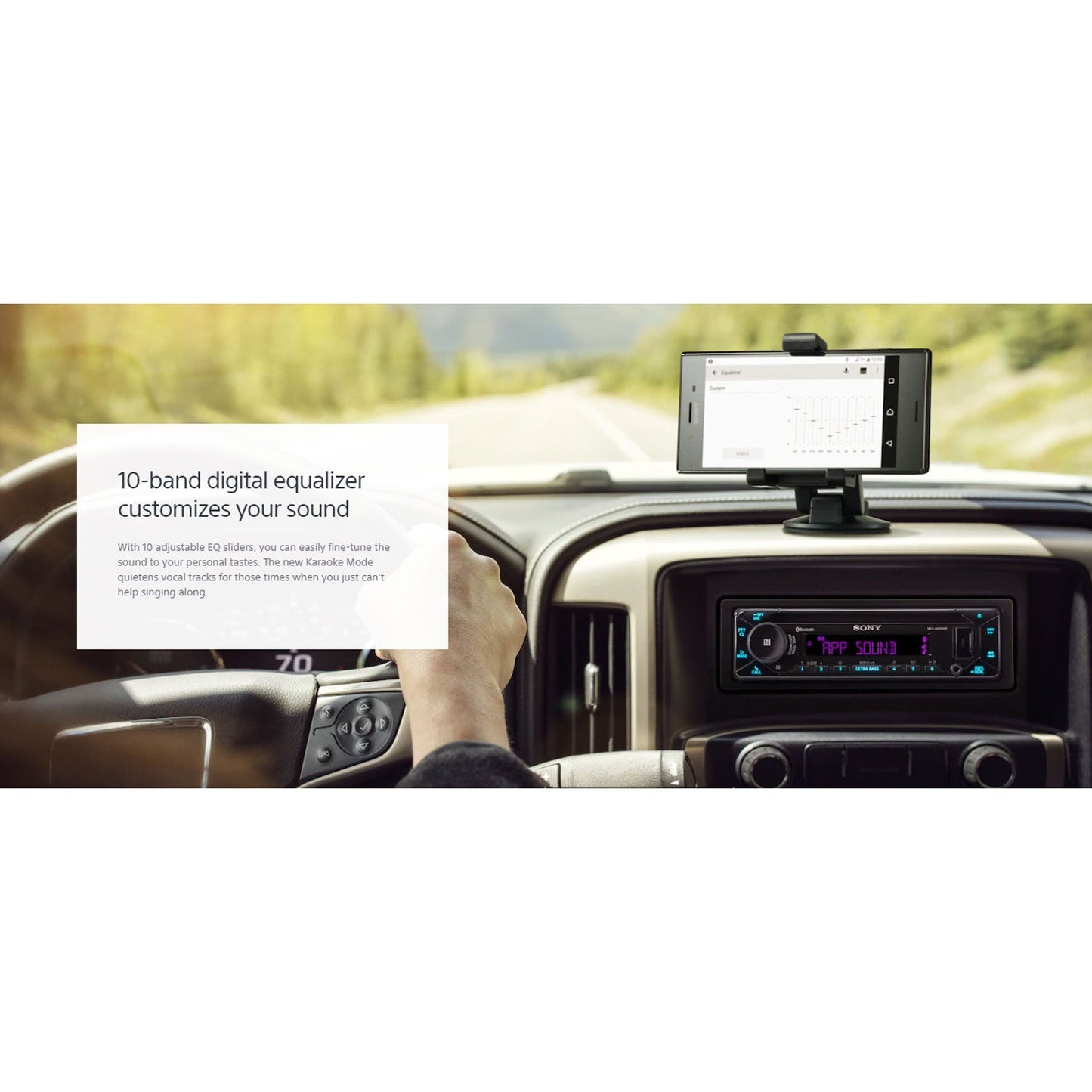 Sony MEXN5300BT Single DIN Car Audio CD Player Stereo Receiver with Bluetooth - Find Fresh Goods