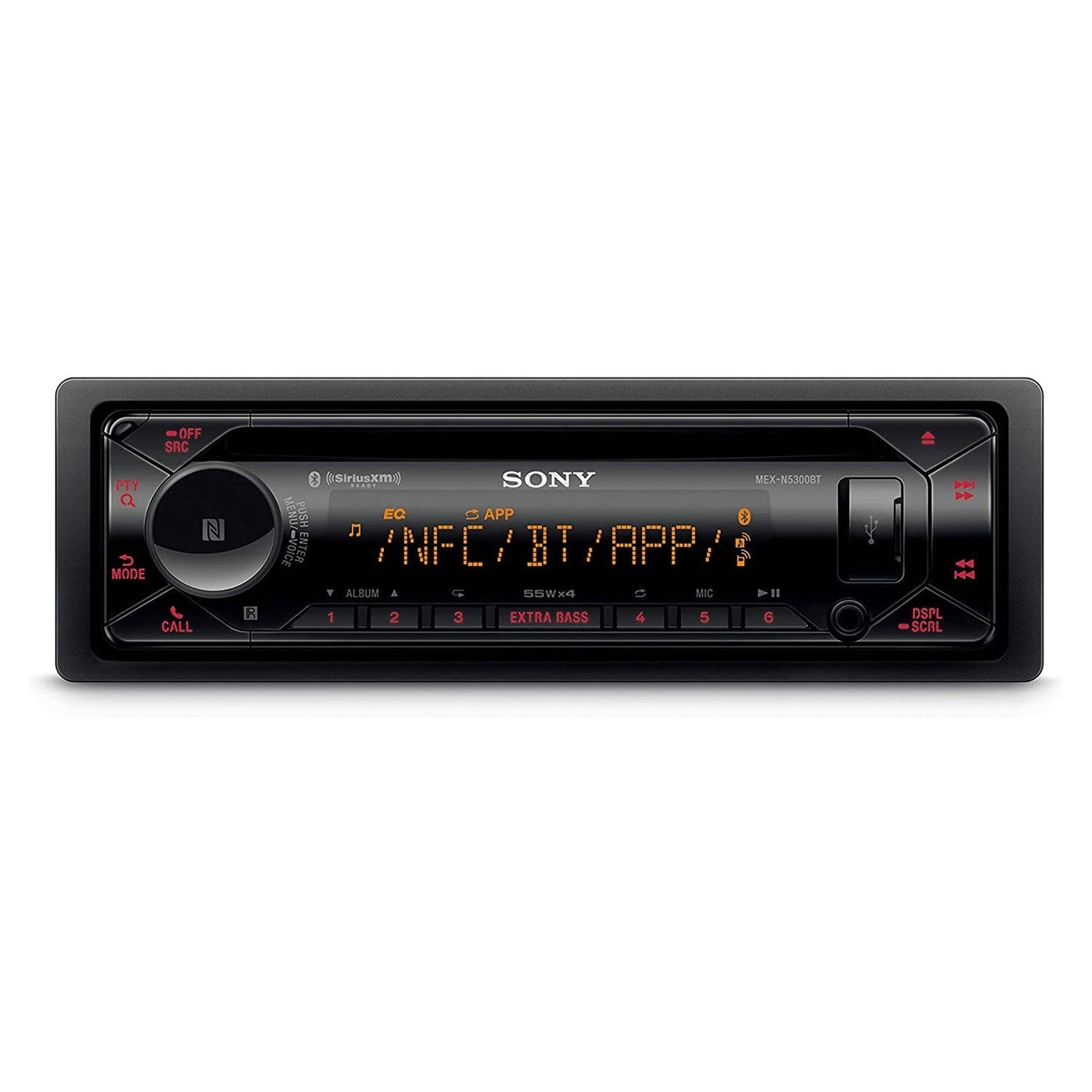 Sony MEXN5300BT Single DIN Car Audio CD Player Stereo Receiver with Bluetooth - Find Fresh Goods
