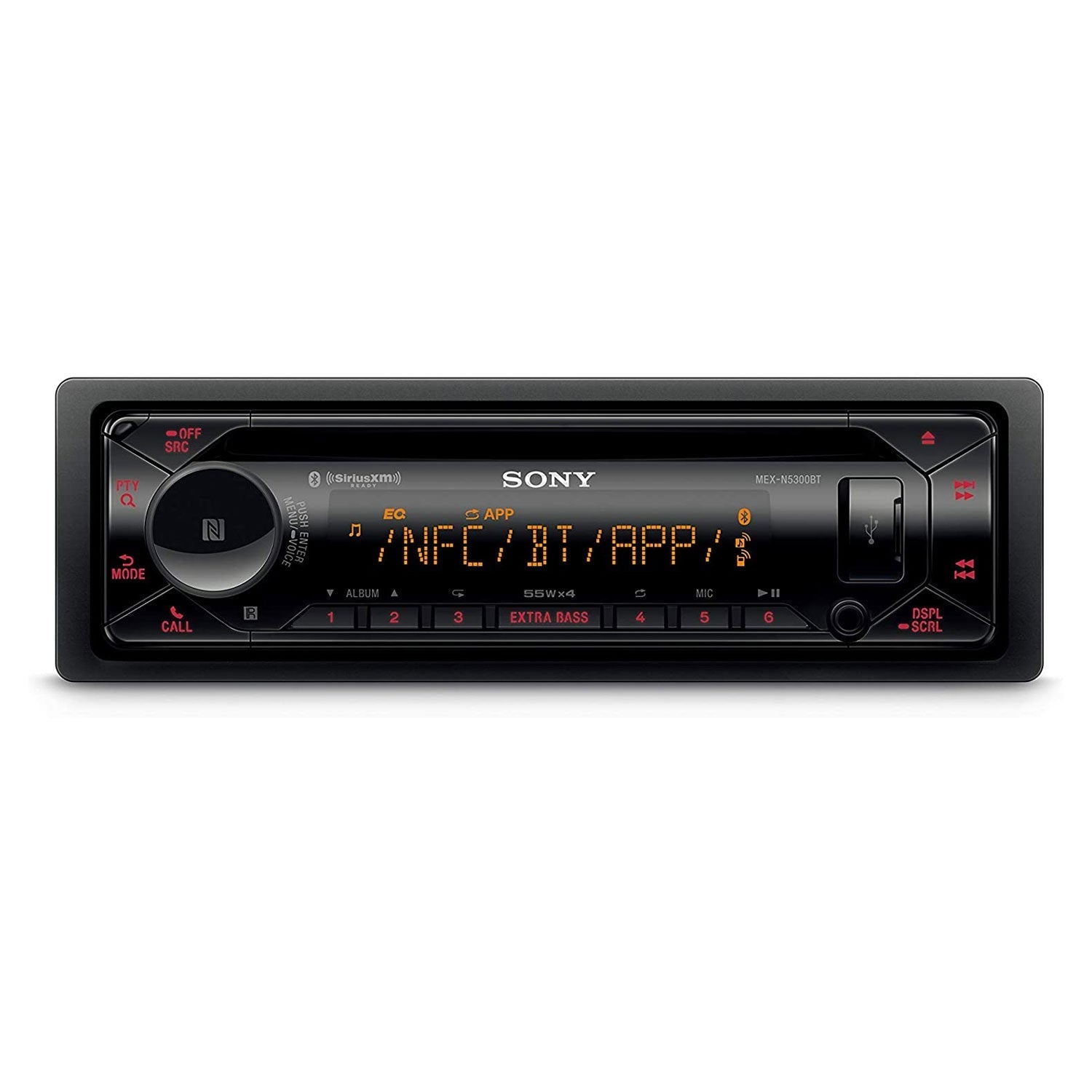 Sony MEXN5300BT Single DIN Car Audio CD Player Stereo Receiver with Bluetooth - Find Fresh Goods