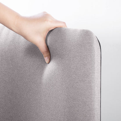 Mellow KERT Metal and Wood Platform Bed Frame with Upholstered Headboard, Full