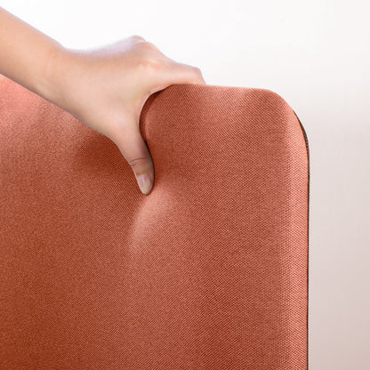 Mellow KERT Metal and Wood Platform Bed Frame with Upholstered Headboard, King