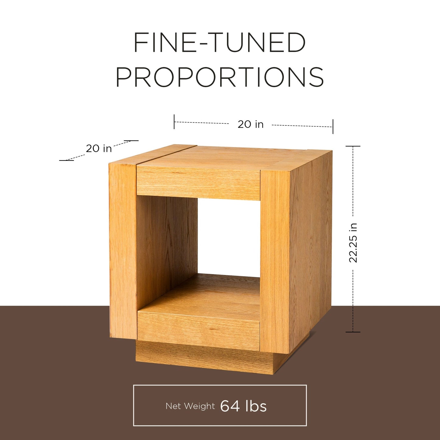 Maven Lane Artemis Contemporary Wooden Side Table in Refined Natural, Set of 2