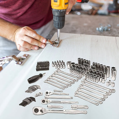 Master Mechanic 152 Piece Mechanics SAE and Metric Assorted Socket Tool Kit