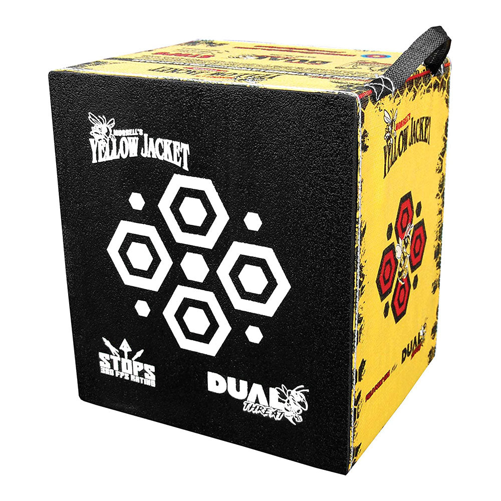 Morrell Yellow Jacket 380 FPS Dual Threat Cube Archery Target with Target Stand