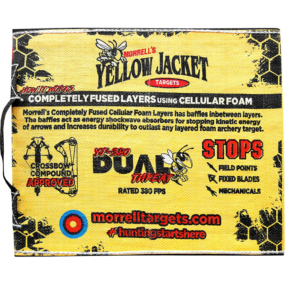 Morrell Yellow Jacket 380 FPS Dual Threat Cube Archery Target with Target Stand