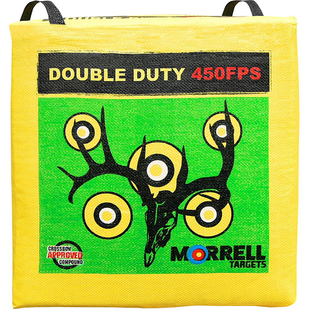 Morrell Double Duty 450 FPS 4 Sided Cube Field Point Archery Bag w/ Target Stand