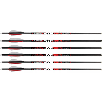 Killer Instinct MSCKI-1064-6 HYPR 20 Inch Carbon Crossbow Bolts (6 Pack)