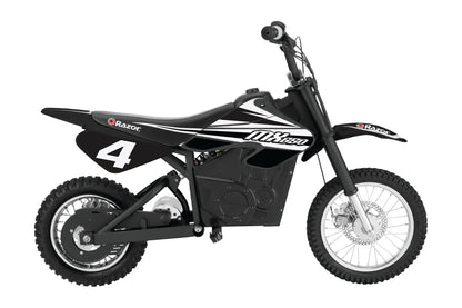Razor MX400 & MX650 Electric Toy Motocross Motorcycle Dirt Bike, White & Black