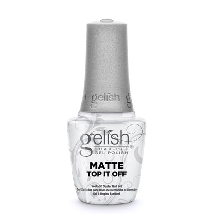 Gelish Matte & Gloss Duo Top It Off Soak Off Gel Nail Polish Sealer Clear Coat - Find Fresh Goods
