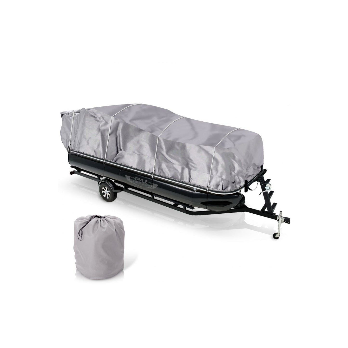 Pyle PCVHP440 17 to 20 Foot Armor Shield Pontoon Boat Protective Cover Accessory - Find Fresh Goods