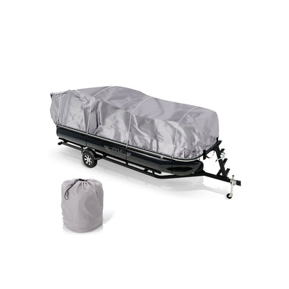 Pyle PCVHP440 17 to 20 Foot Armor Shield Pontoon Boat Protective Cover Accessory - Find Fresh Goods