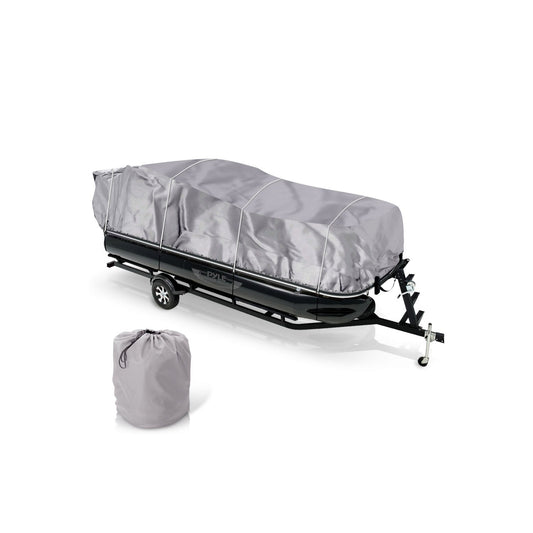 Pyle PCVHP440 17 to 20 Foot Armor Shield Pontoon Boat Protective Cover Accessory - Find Fresh Goods