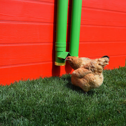 Rugged Ranch High End Hen Elevated 10 Pound Poultry Feeder and Mounting System