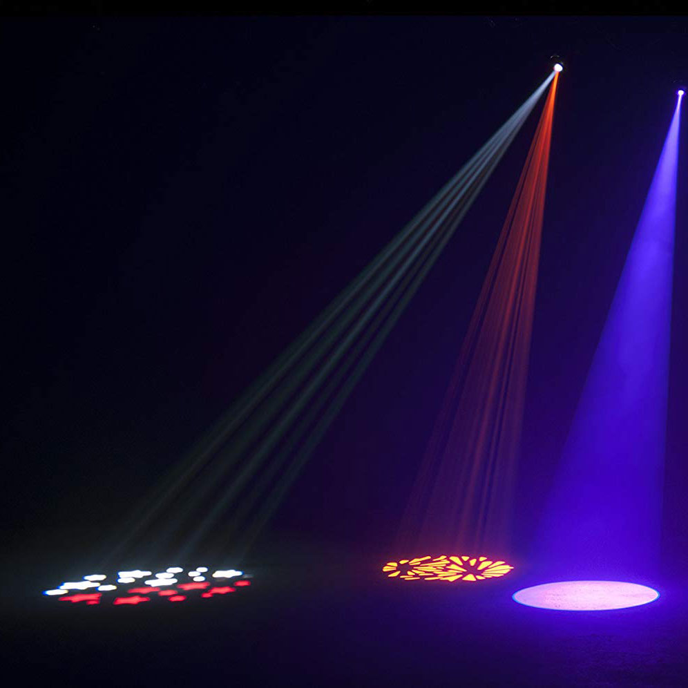 ADJ POCKET PRO 25-Watt LED Mini Compact Spot Moving Head Light with 7 Colors