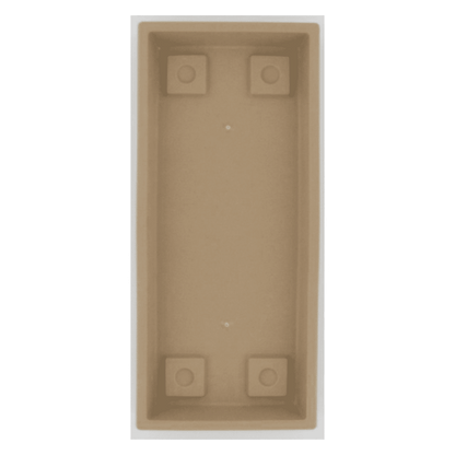 HC Companies Venetian 23.5 In Rectangular Flower Box Saucers, Sandstone (2 Pack)