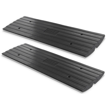 Pyle PCRBDR21 Car/Truck Curbside Driveway Ramp Threshold Bridge Track (2 Pack) - Find Fresh Goods