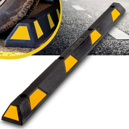 Pyle PCRSTP14 72" Car/Truck Vehicle Driveway Parking Wheel Stop Block (2 Pack) - Find Fresh Goods