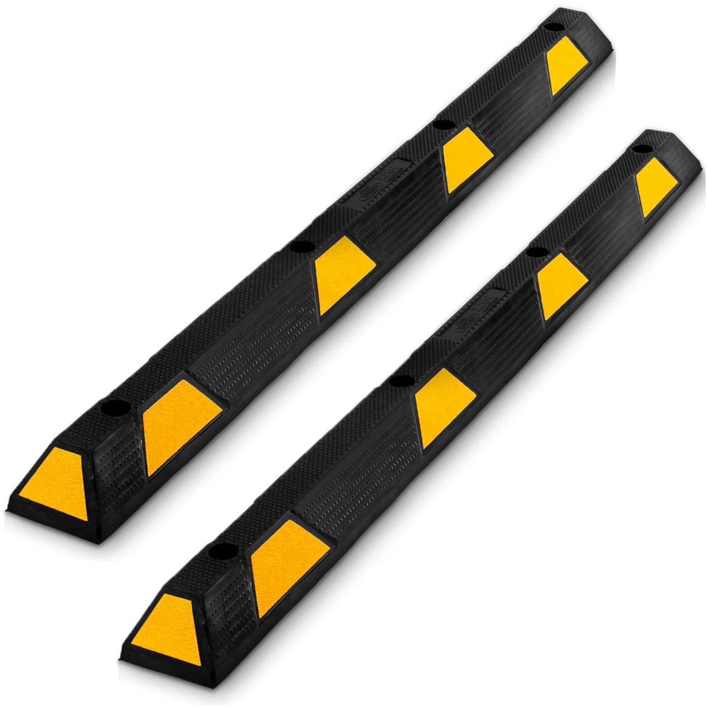 Pyle PCRSTP14 72" Car/Truck Vehicle Driveway Parking Wheel Stop Block (8 Pack) - Find Fresh Goods