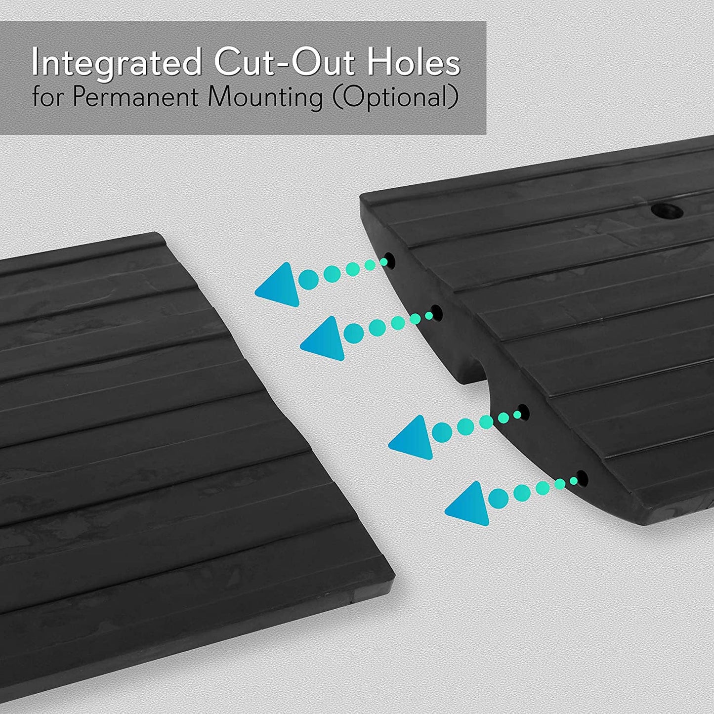 Pyle PCRBDR21 Car/Truck Curbside Driveway Ramp Threshold Bridge Track (2 Pack) - Find Fresh Goods