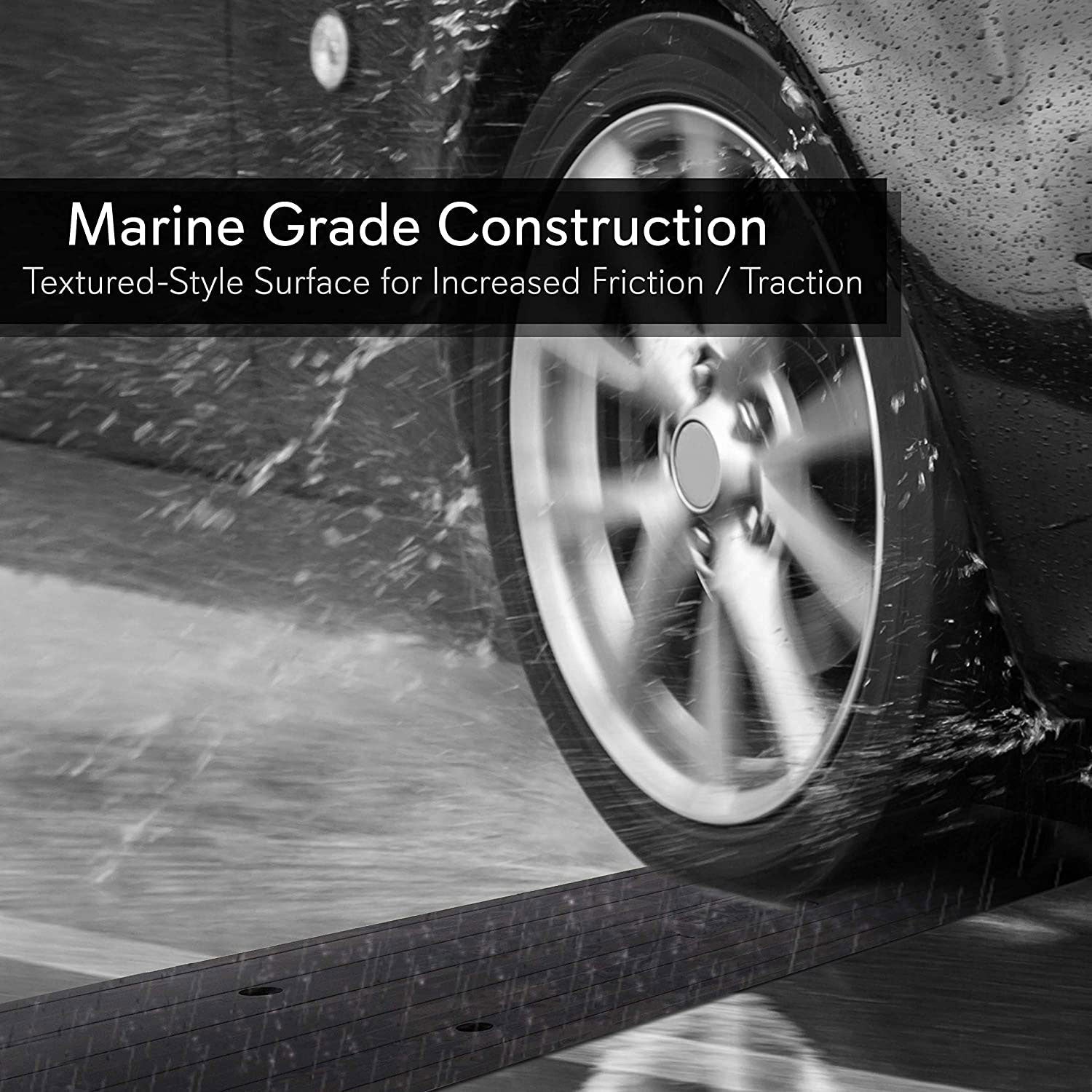 Pyle PCRBDR21 Car/Truck Curbside Driveway Ramp Threshold Bridge Track (2 Pack) - Find Fresh Goods