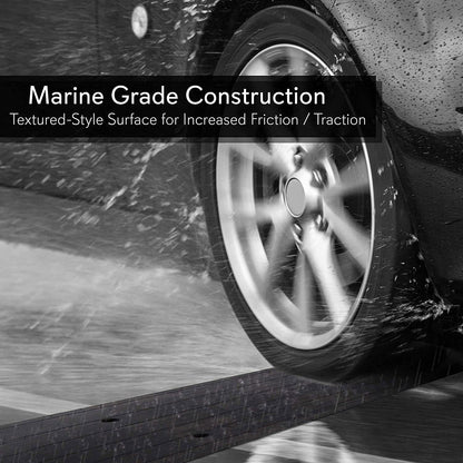 Pyle PCRBDR21 Car/Truck Curbside Driveway Ramp Threshold Bridge Track (2 Pack) - Find Fresh Goods