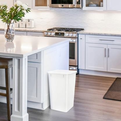 Rev-A-Shelf Polymer Replacement 35 qt. Trash Bin, White, 2 Pack, RV-35-11-2