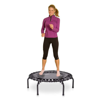 JumpSport 350 Indoor 39-Inch Mini Trampoline and Handle Bar Accessory, Black