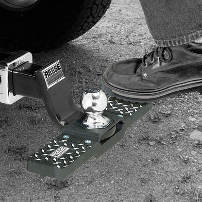Reese Towpower Trailer Hitch Ball Mount Step with Cast Aluminum Construction - Find Fresh Goods