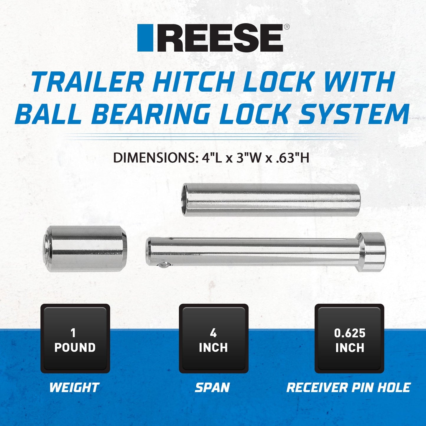 Reese Towpower Trailer Hitch Lock with Ball Bearing Lock System for Automotive - Find Fresh Goods