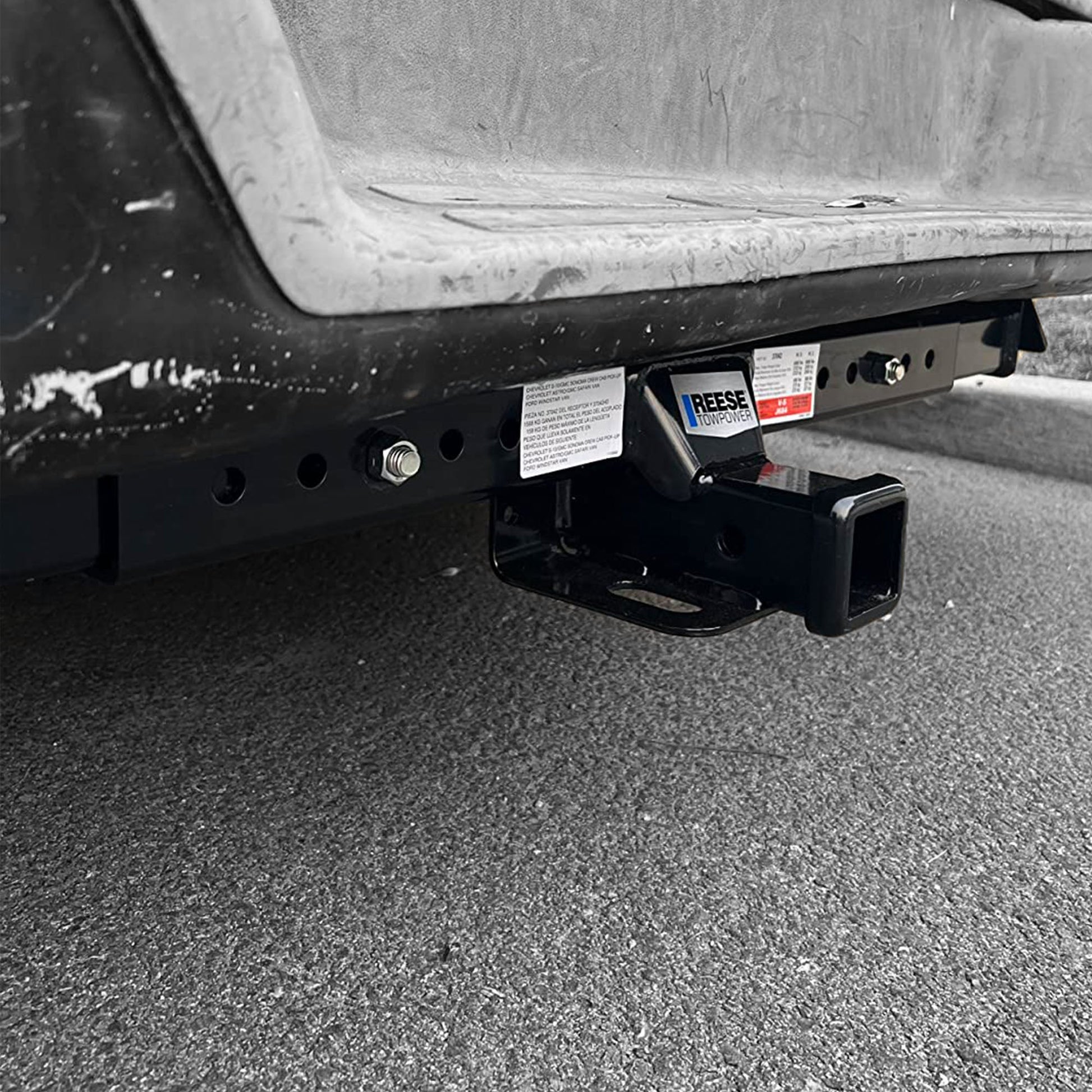 Reese Towpower Class 3 Multi Fit 2 Inch Square Solid Welded Trailer Hitch, Black - Find Fresh Goods