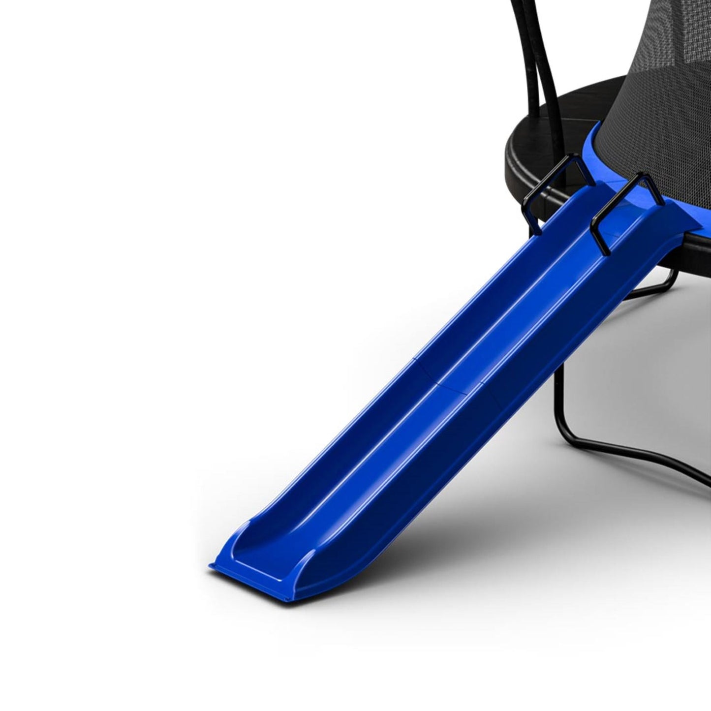 SpaceJump Rocket Slide Trampoline Attachment, Outdoor Playground Accessory, Blue