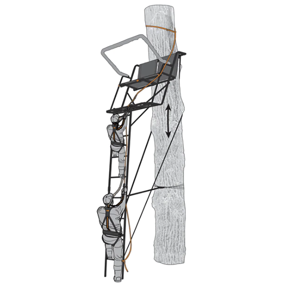 Muddy Safe-Line 30" Durable Nylon Outdoor Hunting & Tree Stand System, (6 Pack)