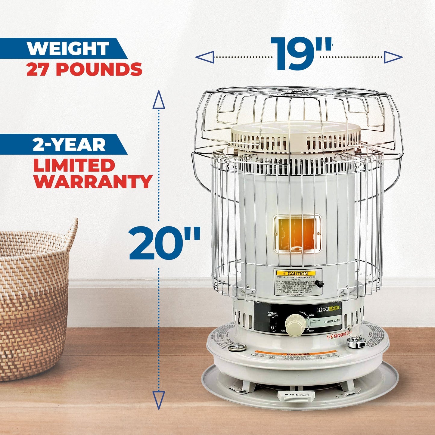 Sengoku HeatMate Portable Convection Kerosene Heater