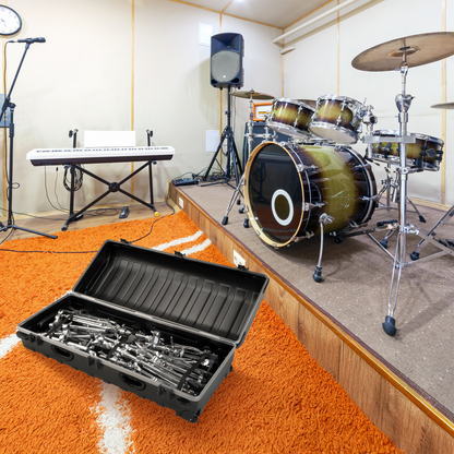 SKB ATA Large Stand Case, Wheels, Latches, Equipment Transport, 50 x 20”, Black