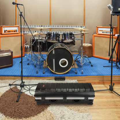 SKB ATA Large Stand Case, Wheels, Latches, Equipment Transport, 50 x 20”, Black