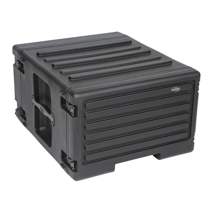 SKB 6U rSeries Rolling Rack with Integrated Back Wheels and 1-Touch Pull Handle