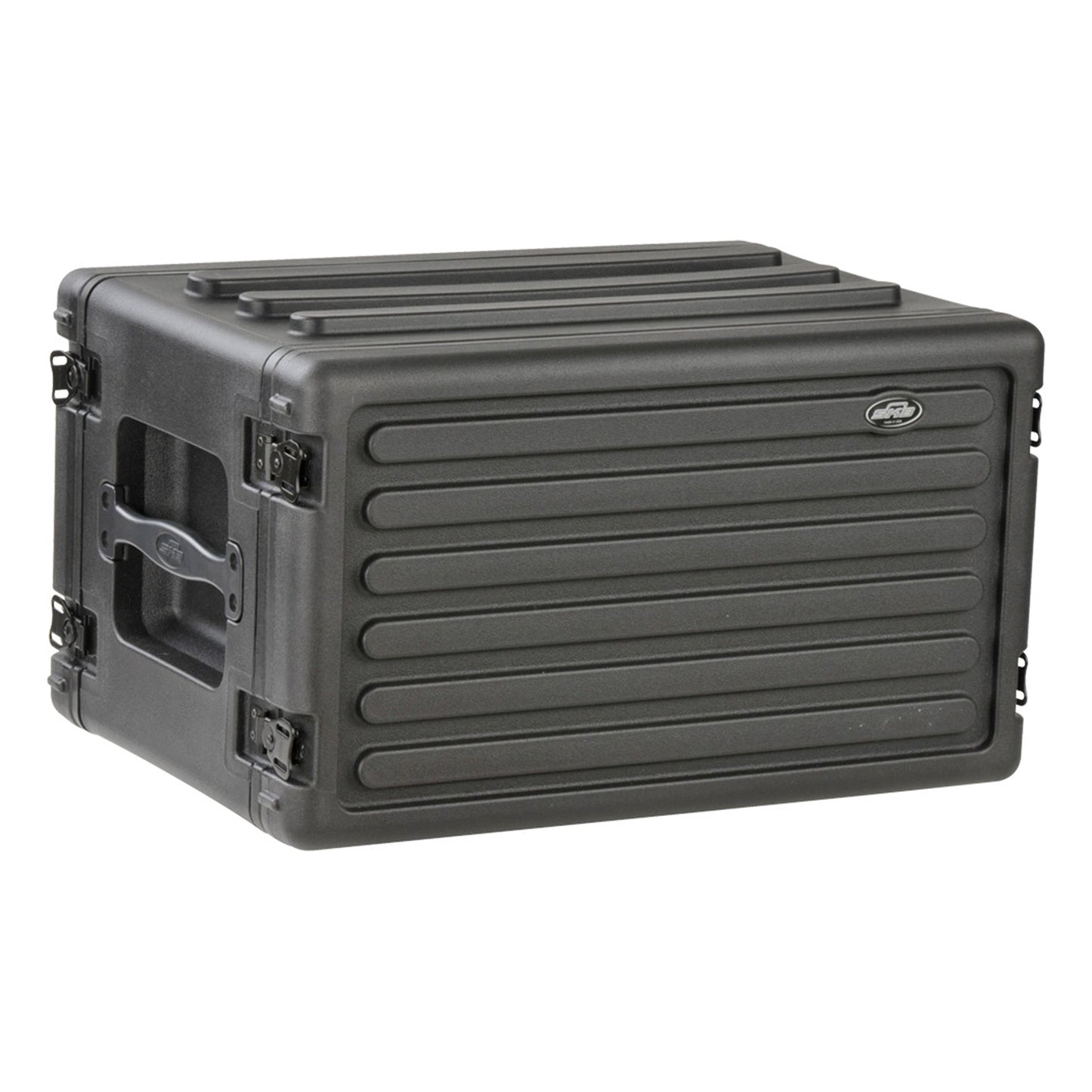 SKB 6U Shallow Roto Rack Case Gear Protector, Stackable, Waterproof, Black