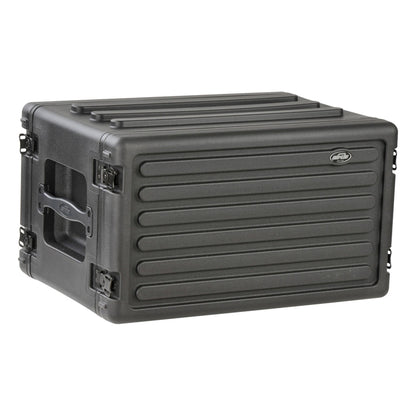 SKB 6U Shallow Roto Rack Case Gear Protector, Stackable, Waterproof, Black