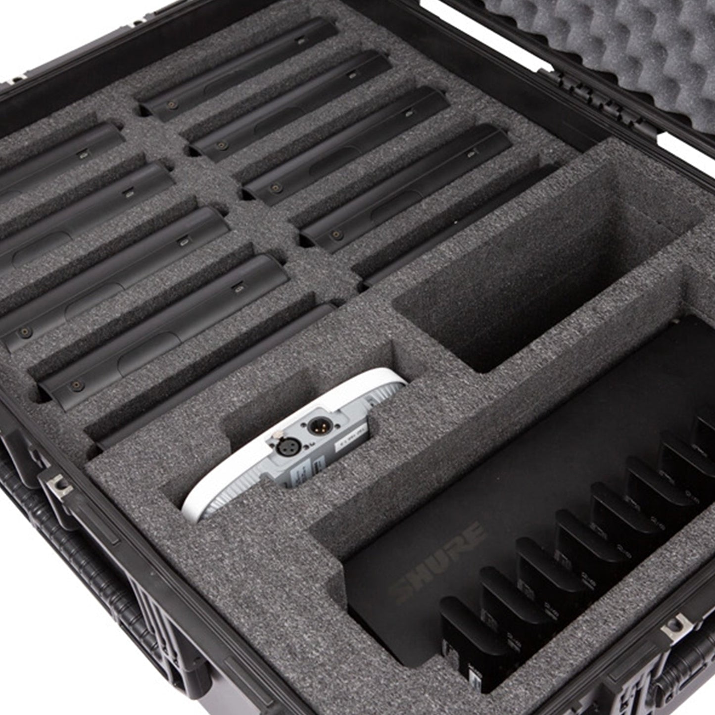 SKB iSeries Shure Microflex Hard Case, Waterproof Storage for Microphone Gear