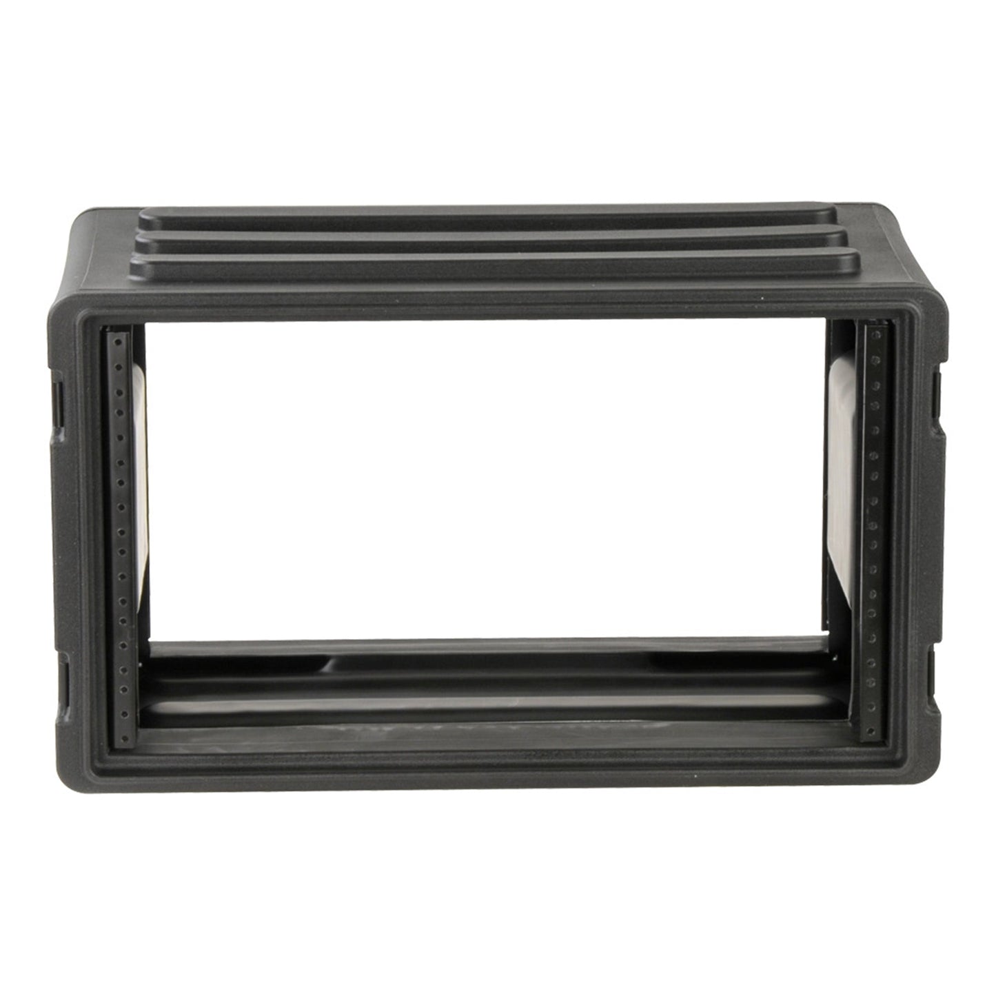 SKB 6U Shallow Roto Rack Case Gear Protector, Stackable, Waterproof, Black