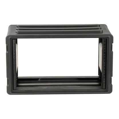 SKB 6U Shallow Roto Rack Case Gear Protector, Stackable, Waterproof, Black