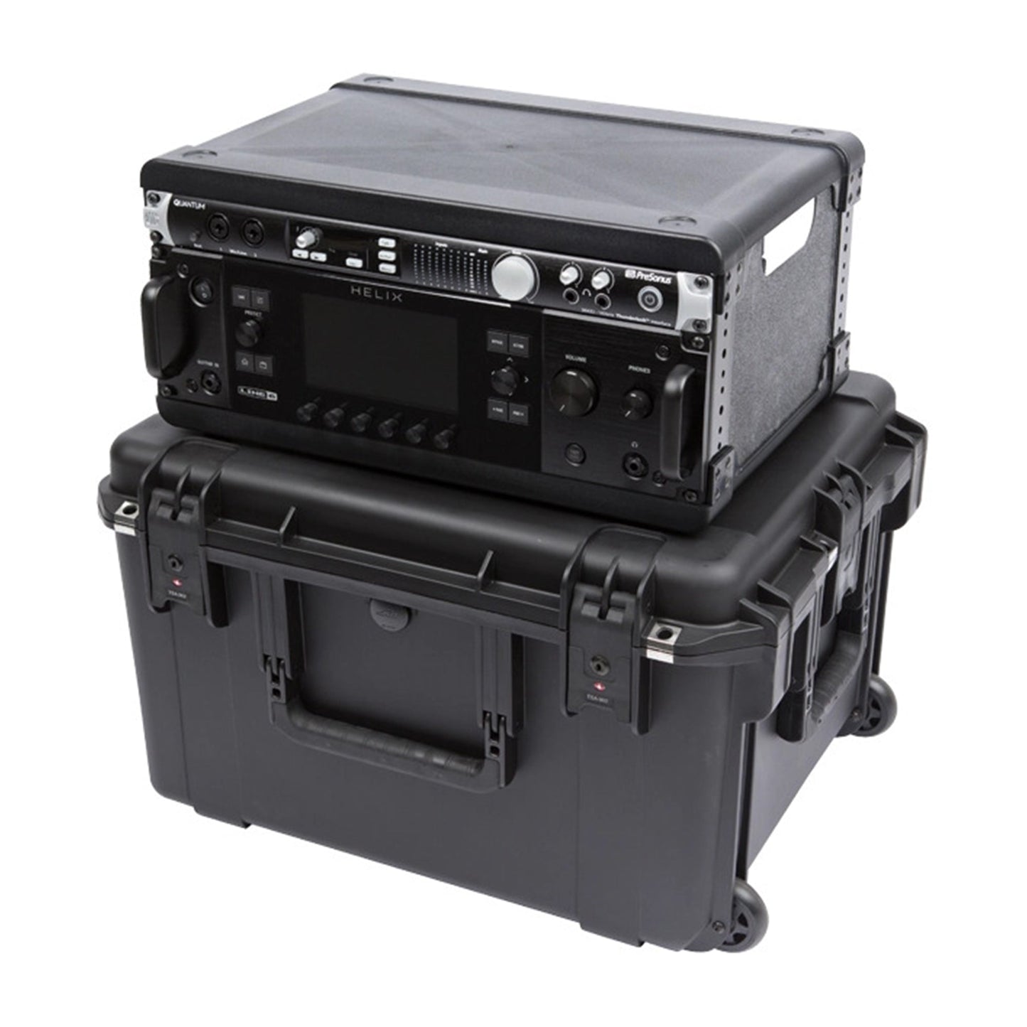 SKB 4U iSeries 13" Injection Molded Fly Rack with Built-In Wheels and Handle